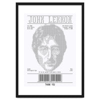 Receipt Art John Lennon Quotes