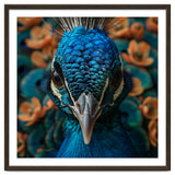 Close Up Portrait Of A Peacock Head thumbnail