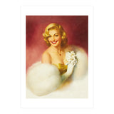 Smiling Lady In White Dress (Print Only) thumbnail