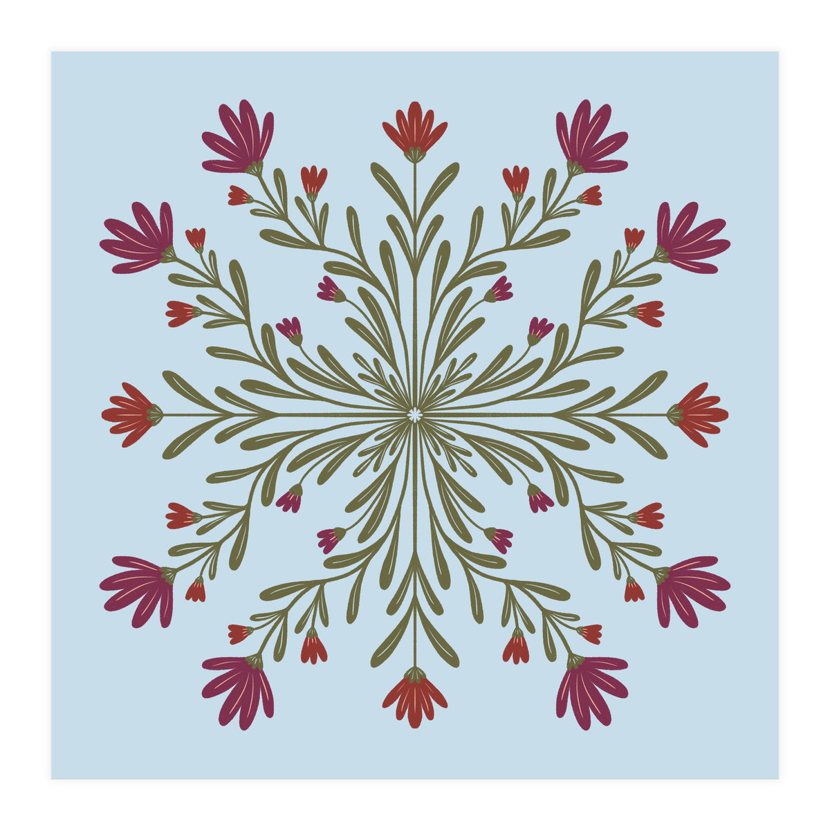 Floral Mandala  (Print Only)