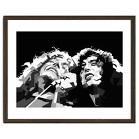 Robert Plant & Jimmy Page Black Illustration