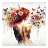 Butterfly Profile In Bloom (Print Only) thumbnail