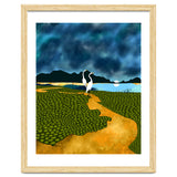 Great Egrets On Honeymoon Island, Heron Wildlife Painting Nature Landscape, Travel Dark Scenic Birds Love Animals Lake Bohemian thumbnail