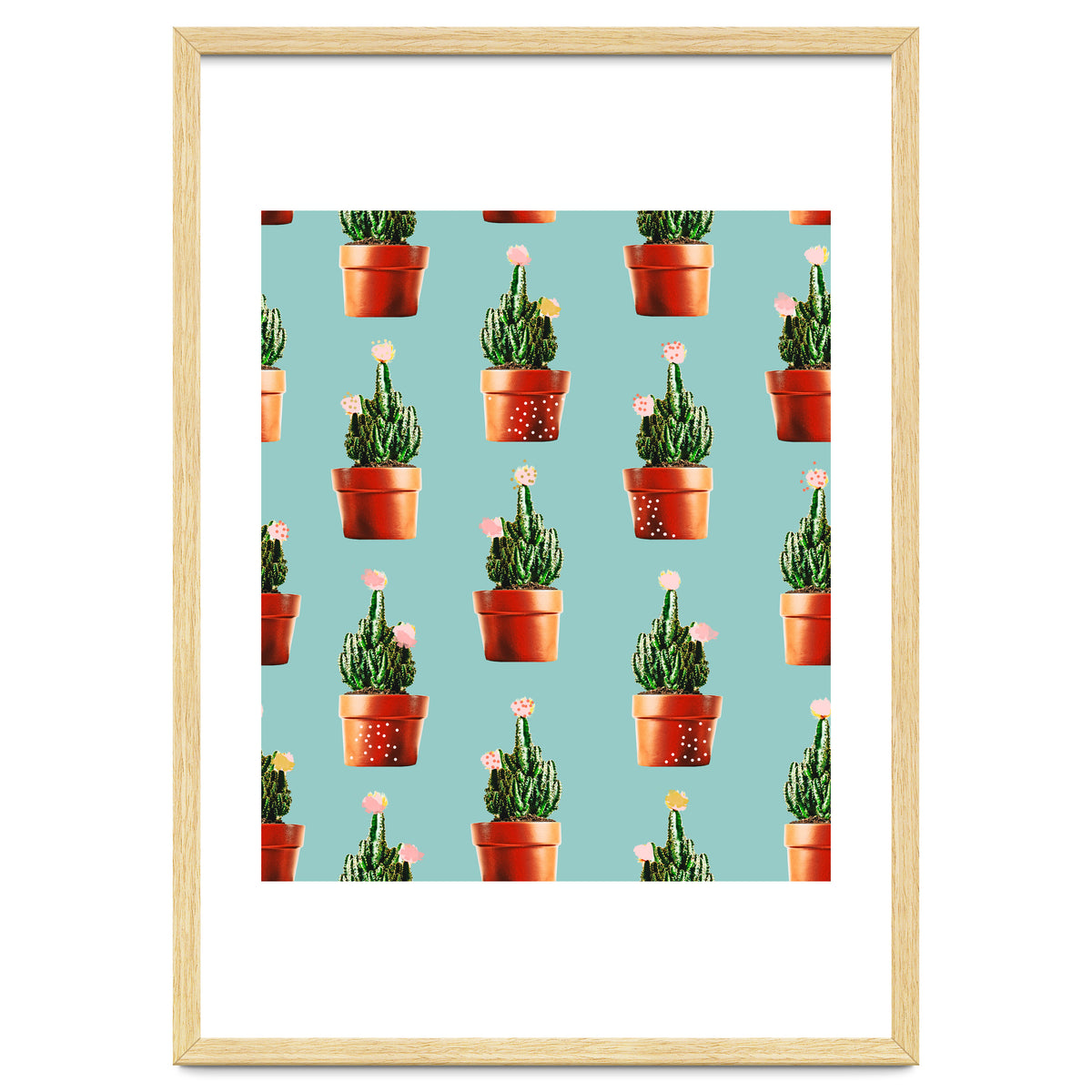 Cactus in Copper Pots #society6 #decor #buyart