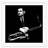 Zoot Sims American Jazz Saxophonist in Grayscale thumbnail