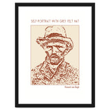 Self Portrait With Grey Felt Hat – Vincent Van Gogh thumbnail