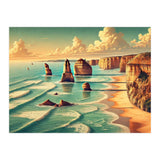 Vintage Australia, Great Ocean Road Poster (Print Only) thumbnail