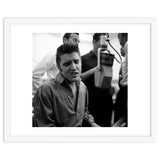 The American singer Elvis Presley during a recording session in 1956. thumbnail