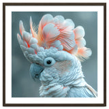 Close Up Of A White Cockatoo With Pink Crest thumbnail