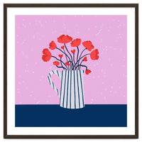 Poppies – pink and blue