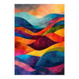 Abstract Rainbow Mountain Landscape (Print Only) thumbnail