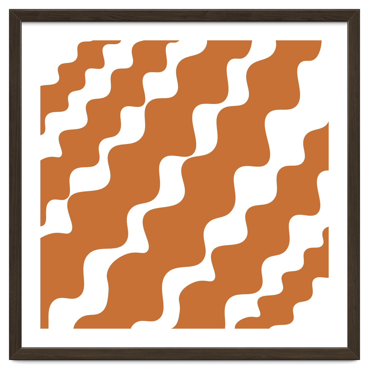 Brown Wavy Pattern