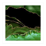 Green & Gold Agate Texture 14 (Print Only) thumbnail
