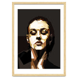 Monica Bellucci Hollywood Actress Retro Style Geometric Illustration thumbnail