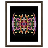 The Butterfly Effect Series 01, Paint Blot Mirror Colorful, Symmetrical Graphic, Eclectic Mandala thumbnail