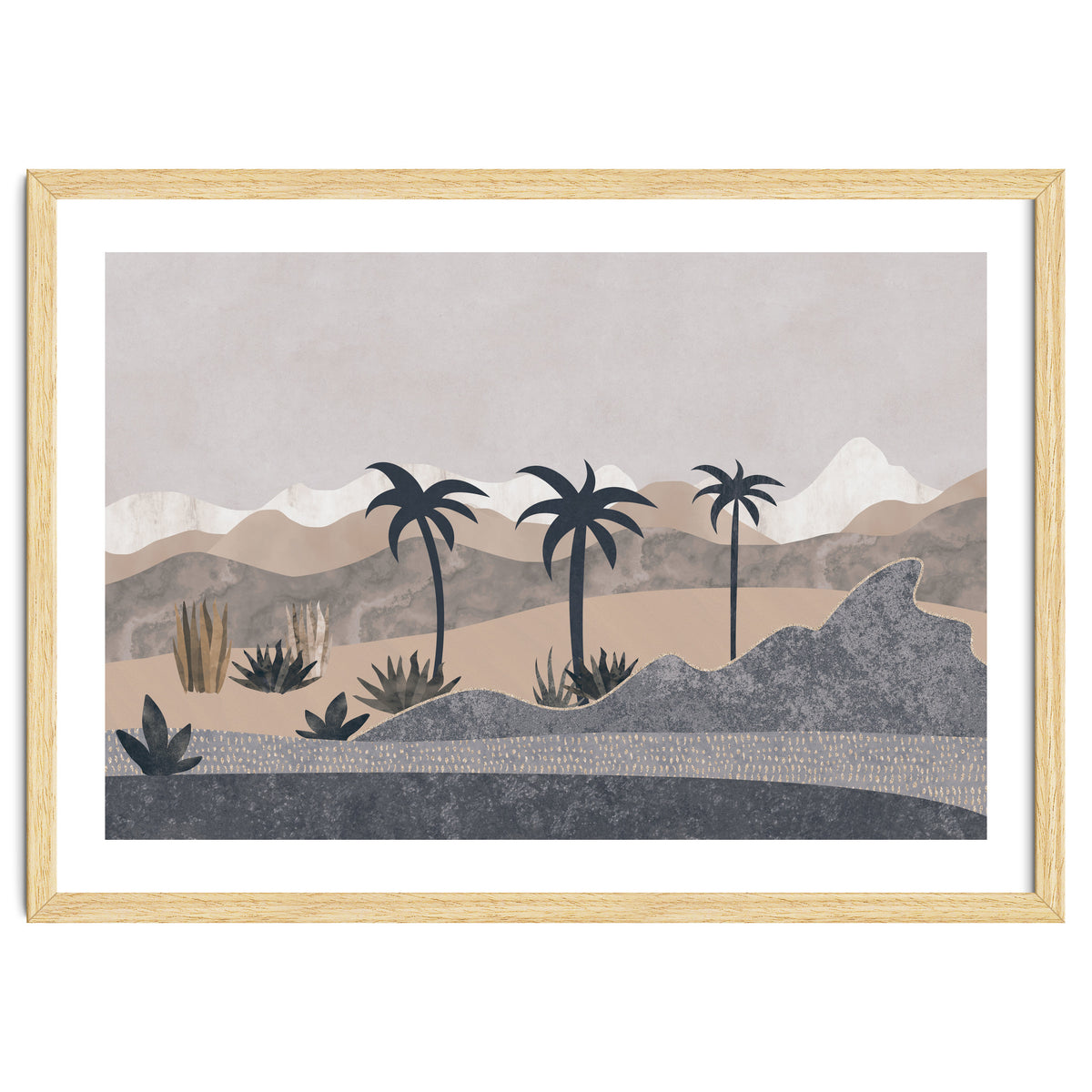 Abstract Landscape Palm Oasis