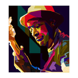 Marcus Miller Bass Jazz Musician Pop Art WPAP (Print Only) thumbnail