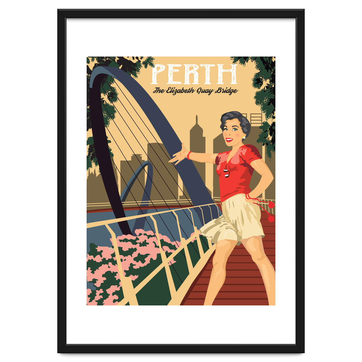 Perth, The Elizabeth Quay Bridge, Australia