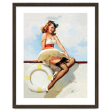Sailing Pinup Girl With Captain Hat thumbnail