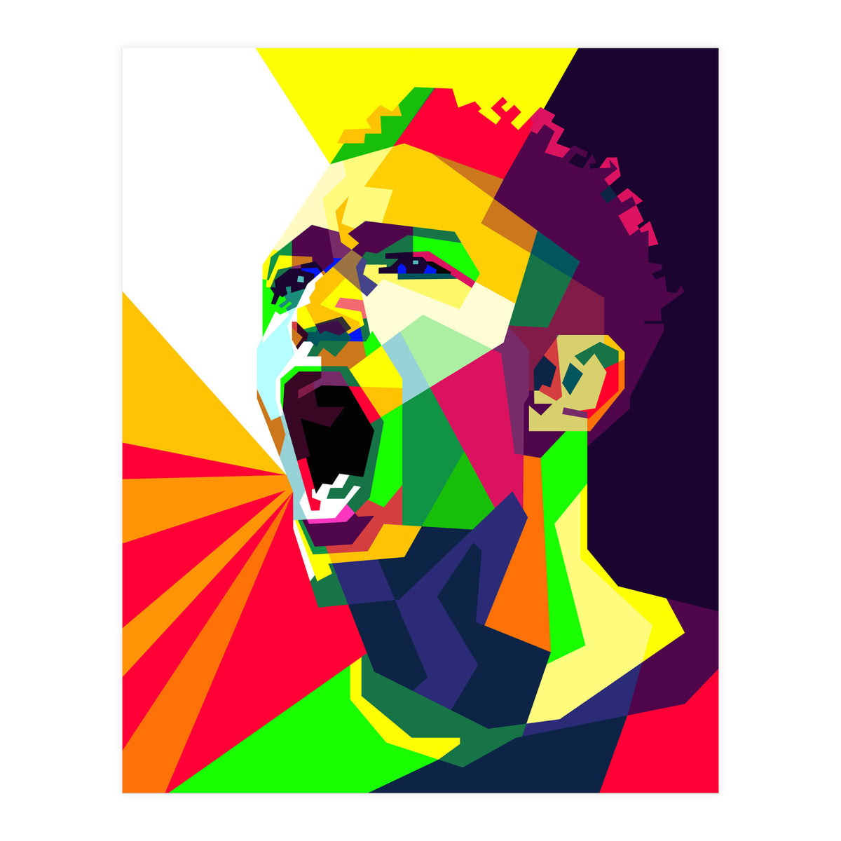 Jude Bellingham Football Pop Art WPAP (Print Only)