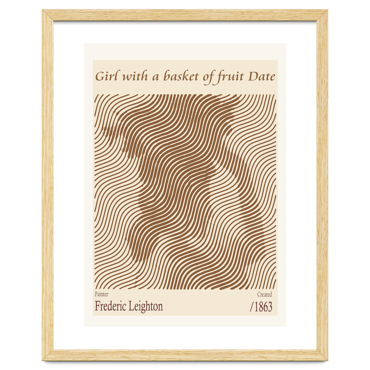 Girl With A Basket Of Fruit Date – Frederic Leighton (1863)