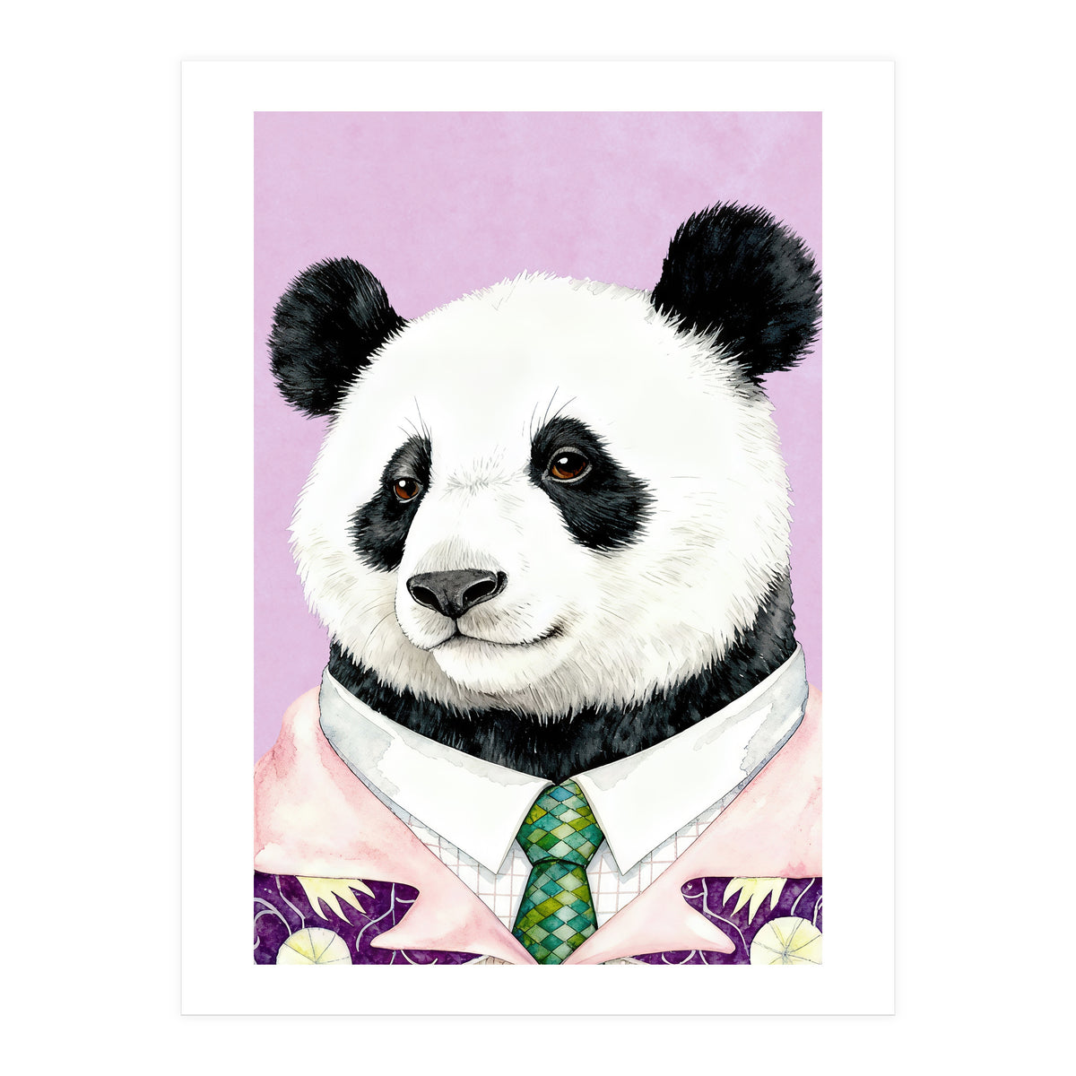 Dapper Panda Portrait (Print Only)