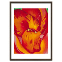 Georgia O’Keeffe – Canna Red and Orange (1926) | Vibrant Modernist Floral Painting in Bold Organic Forms