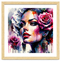 Rose Mantilla Flamenco Portrait