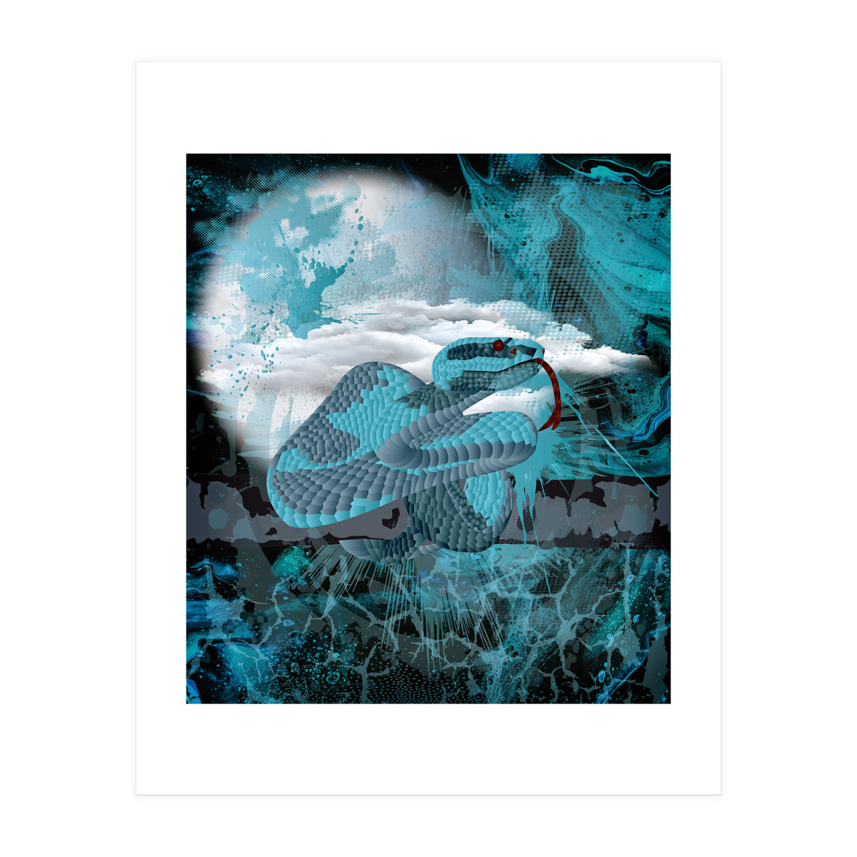 Blue Poly Viper (Print Only)