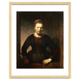 Rembrandt Harmenszoon van Rijn / 'Young Girl at an Open Half-Door', 1645. thumbnail