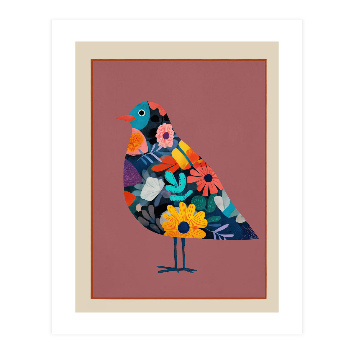 Floral Bird II (Print Only)