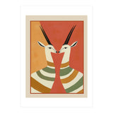 Two Gazelles In Stillness (Print Only) thumbnail