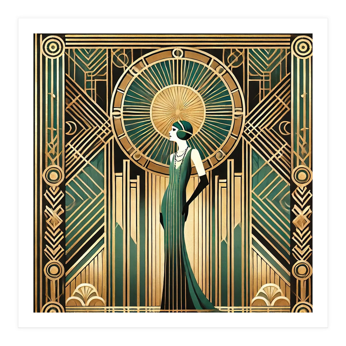 Opulent Elegance A Tribute To Art Deco (Print Only)