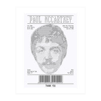 Receipt Art Paul Mc Cartney (Print Only)