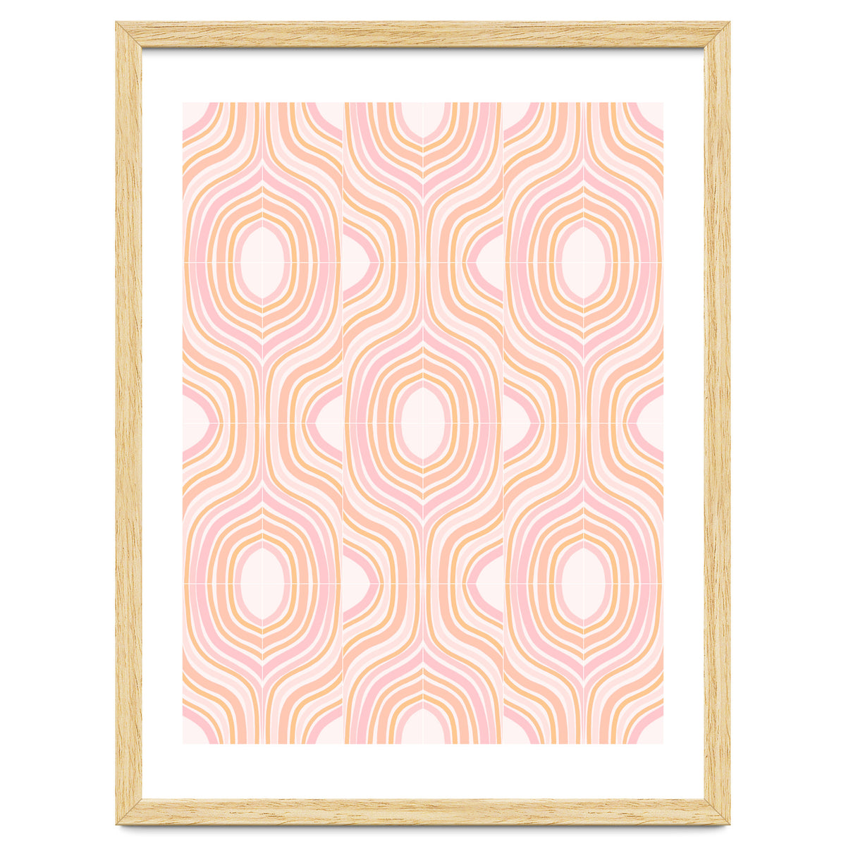 Peachy Marbled Tiles