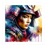 Samurai Asian Warrior Woman Portrait (Print Only) thumbnail