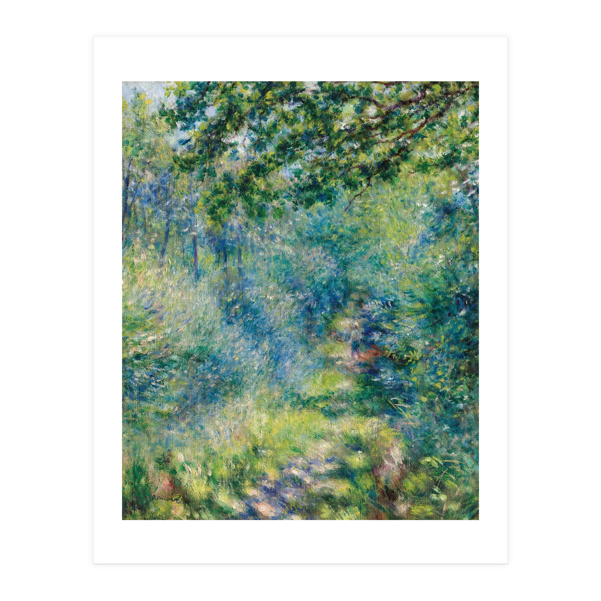 Renoir Path in the Forest Impressionist Landscape (Print Only)