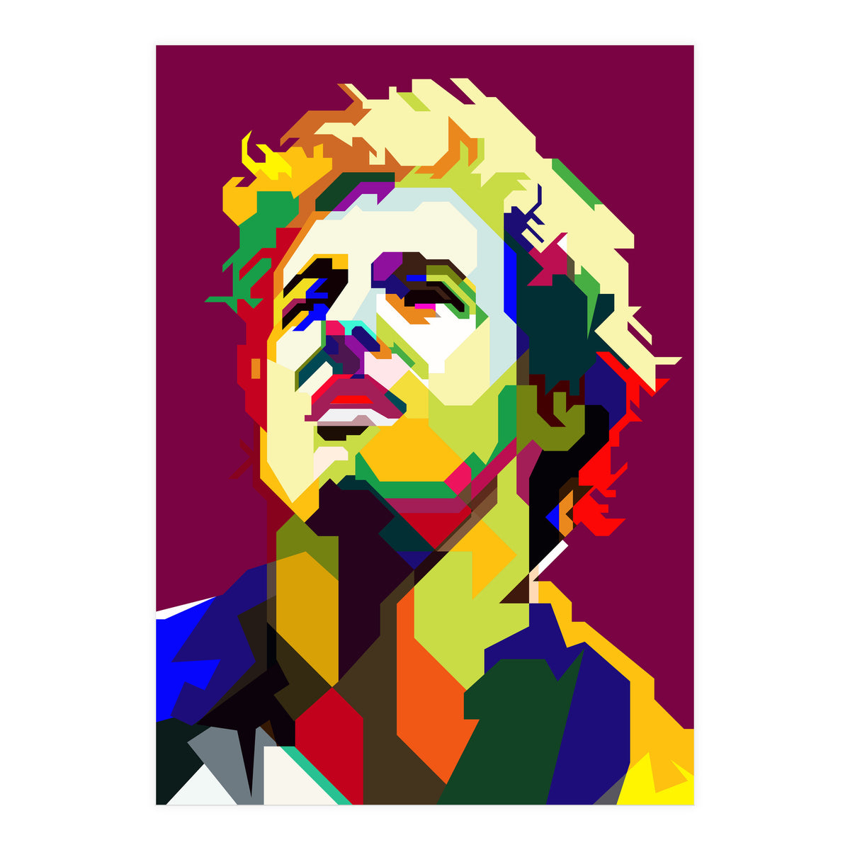Bruce Springsteen Pop Art WPAP (Print Only)