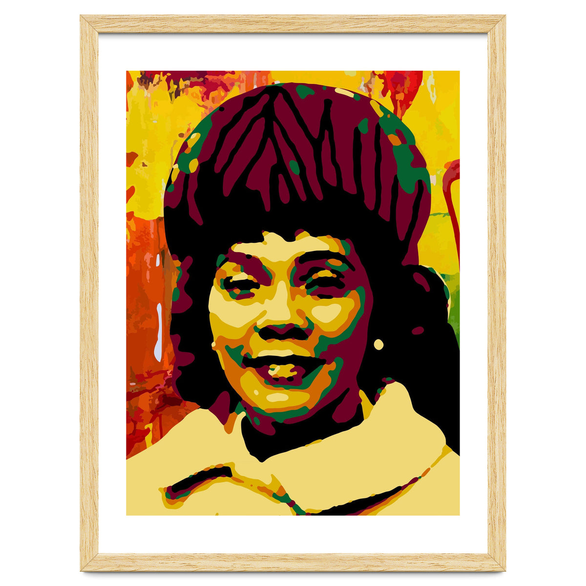 Coretta Scott King Colorful Abstract Art