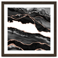 Black & Rose Gold Agate Texture 06