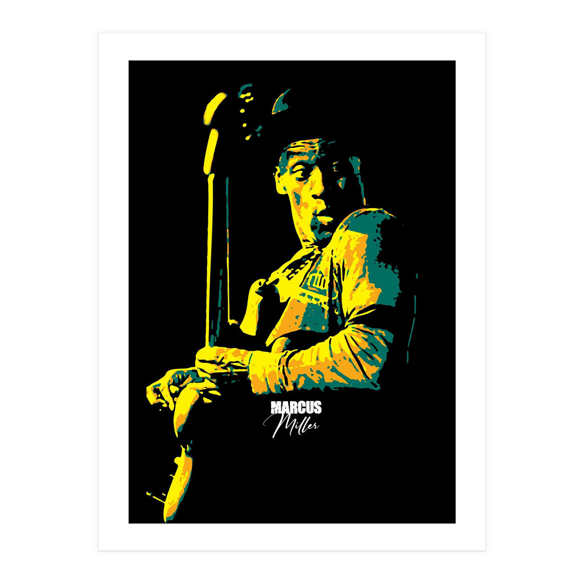 Marcus Miller American Musician Legend (Print Only)