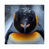 Close Up King Penguin In The Snow (Print Only) thumbnail