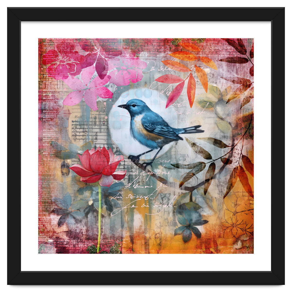 Bird Colorful Collage