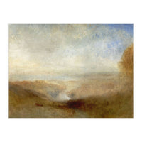 'Landscape with a River and a Bay in the Background', 1835, Oil on canvas, 123 x 93 cm. (Print Only)