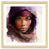 Amethyst Hood Tuareg Woman Portrait thumbnail