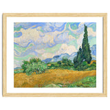 Wheat Field with Cypresses. thumbnail