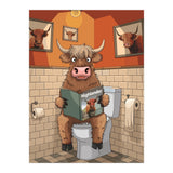 Highland Cow On The Toilet (Print Only) thumbnail