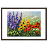 Radiant Summer Wildflower Meadow Oil Painting thumbnail