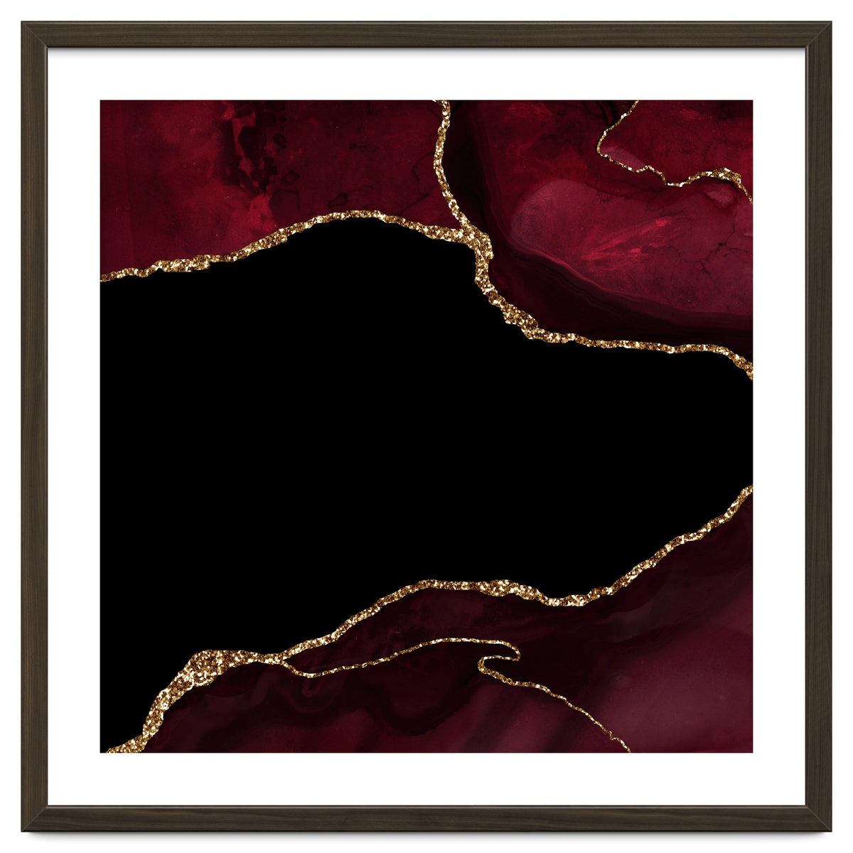 Burgundy & Gold Agate Texture 04