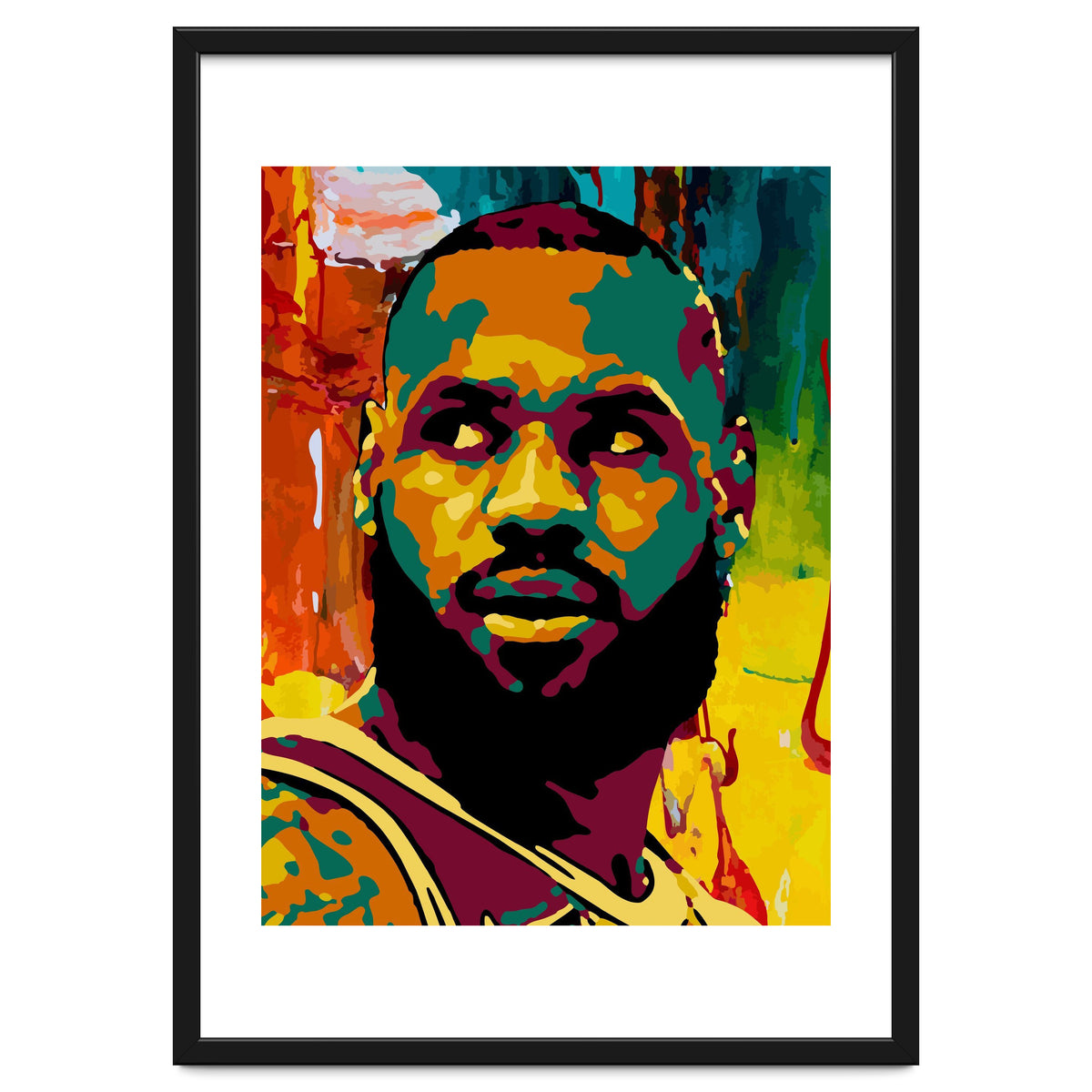 LeBron James Colorful abstract